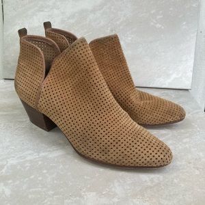 Sam Edelman Perforated Booties Size 8